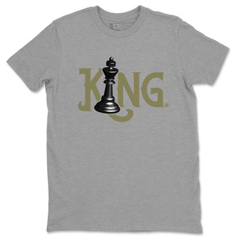 Air Jordan 4 Medium Olive shirt to match jordans Chess King sneaker tees 4s Medium Olive SNRT Sneaker Tees Unisex Streetwear Clothing Heather Grey 2 T-Shirt
