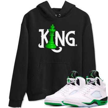 Air Jordan 5 Lucky Green shirt to match jordans Chess King sneaker match tee AJ5 Lucky Green SNRT Sneaker Tees unisex cotton Black 1 crew neck shirt