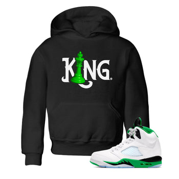 Air Jordan 5 Lucky Green shirt to match jordans Chess King sneaker match tee AJ5 Lucky Green SNRT Sneaker Tees baby toddler Black 1 cotton Shirt
