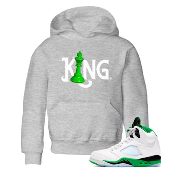 Air Jordan 5 Lucky Green shirt to match jordans Chess King sneaker match tee AJ5 Lucky Green SNRT Sneaker Tees baby toddler Heather Grey 1 cotton Shirt
