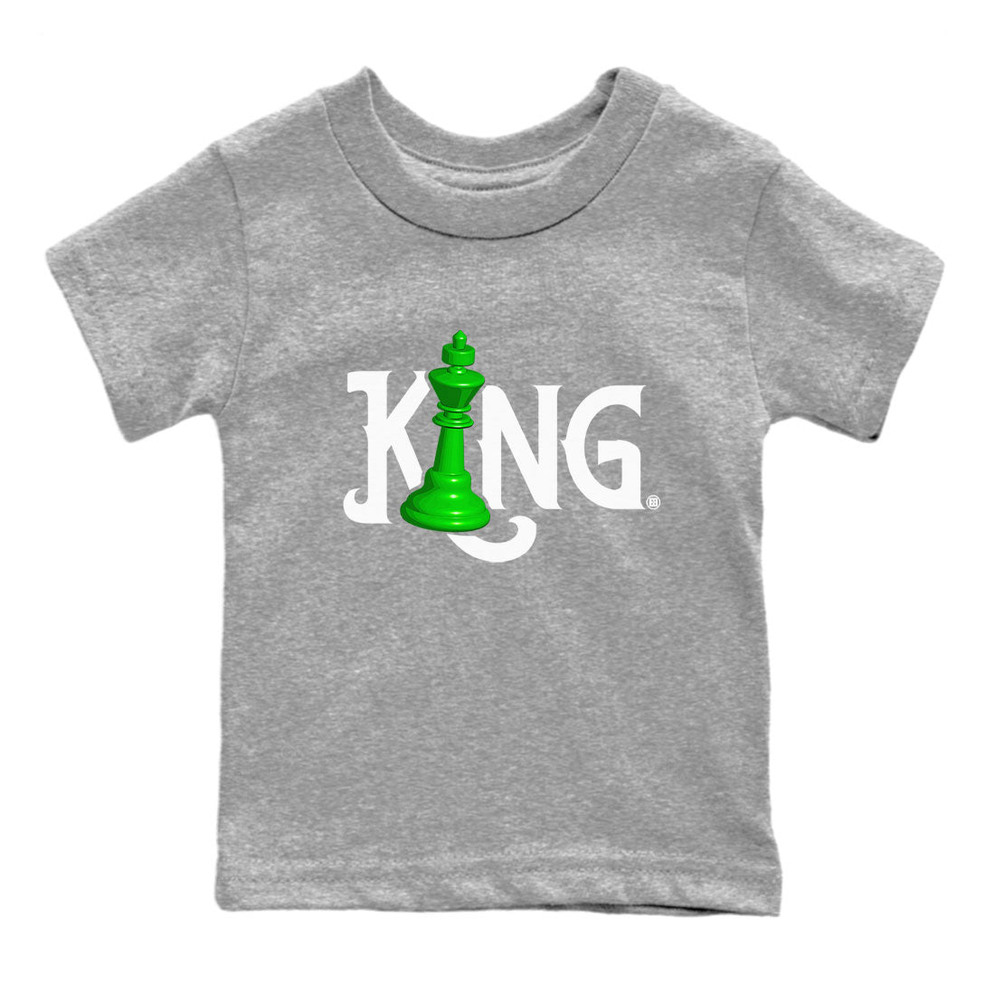 Air Jordan 5 Lucky Green shirt to match jordans Chess King sneaker match tee AJ5 Lucky Green SNRT Sneaker Tees baby toddler Heather Grey 2 cotton Shirt