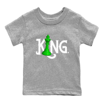 Air Jordan 5 Lucky Green shirt to match jordans Chess King sneaker match tee AJ5 Lucky Green SNRT Sneaker Tees baby toddler Heather Grey 2 cotton Shirt