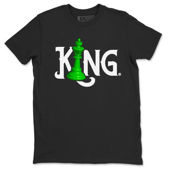 Air Jordan 5 Lucky Green shirt to match jordans Chess King sneaker match tee AJ5 Lucky Green SNRT Sneaker Tees unisex cotton Black 2 crew neck shirt