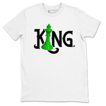 Air Jordan 5 Lucky Green shirt to match jordans Chess King sneaker match tee AJ5 Lucky Green SNRT Sneaker Tees unisex cotton White 2 crew neck shirt