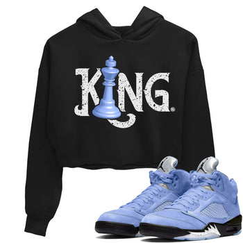 Jordan 5 UNC Sneaker Match Tees Chess King Sneaker Tees Jordan 5 UNC Sneaker Release Tees Women's Shirts