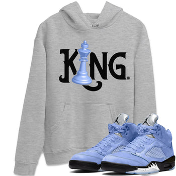 Jordan 5 UNC Sneaker Match Tees Chess King Sneaker Tees Jordan 5 UNC SNRT Sneaker Tees Unisex Shirts