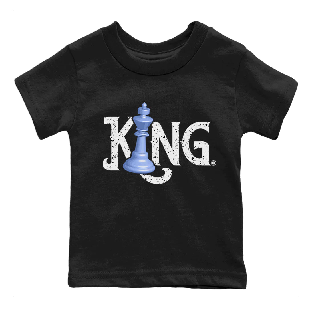 Jordan 5 UNC Sneaker Match Tees Chess King Sneaker Tees Jordan 5 UNC Sneaker Release Tees Kids Shirts