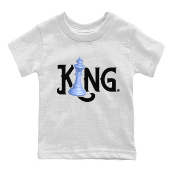 Jordan 5 UNC Sneaker Match Tees Chess King Sneaker Tees Jordan 5 UNC Sneaker Release Tees Kids Shirts