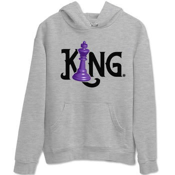 Nike SB Dunk Low Court Purple Shirt To Match Jordans Chess King Streetwear Fashion Dunk Low Court Purple SNRT Sneaker Release Tees unisex cotton Heather Grey 2 crew neck shirt