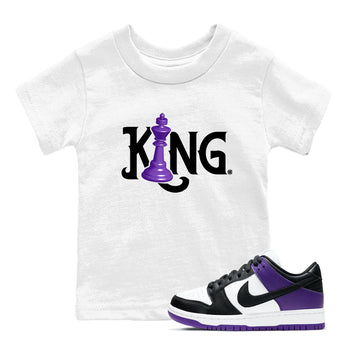 Nike SB Dunk Low Court Purple Shirt To Match Jordans Chess King Streetwear Fashion Dunk Low Court Purple SNRT sneaker release tees baby toddler White 1 cotton Shirt
