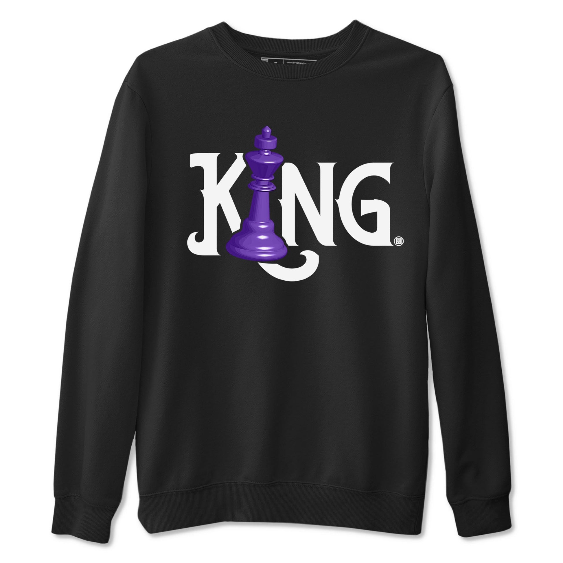 Nike SB Dunk Low Court Purple Shirt To Match Jordans Chess King Streetwear Fashion Dunk Low Court Purple SNRT Sneaker Release Tees unisex cotton Black 2 crew neck shirt