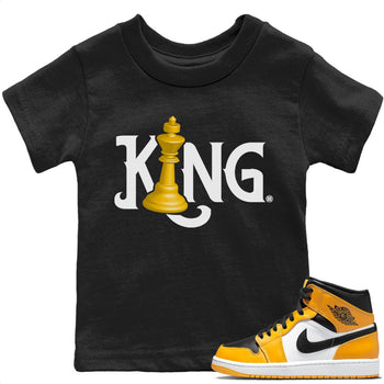 Jordan 1 Taxi Sneaker Match Tees Chess King Sneaker Tees Jordan 1 Taxi Sneaker Release Tees Kids Shirts