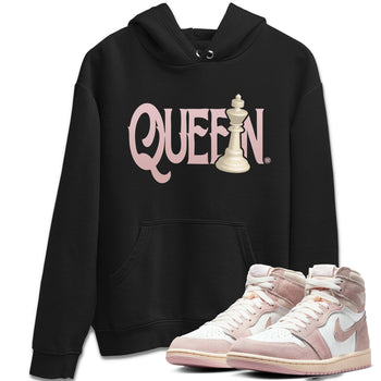 Air Jordan 1 Washed Pink Sneaker Match Tees Chess Queen Sneaker Tees Air Jordan 1 High OG WMNS Washed Pink Sneaker Release Tees Unisex Shirts Black 1