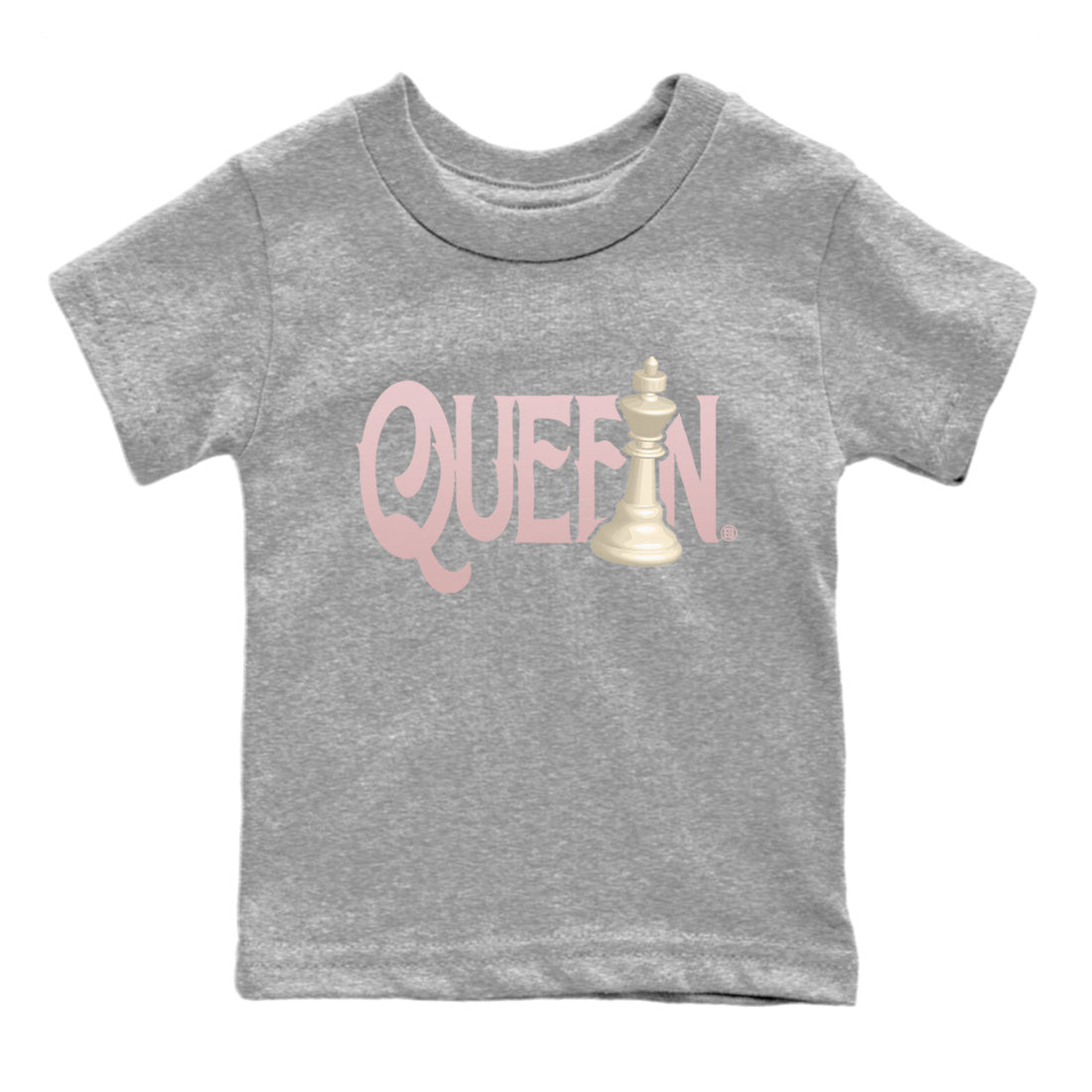 Air Jordan 1 Washed Pink Sneaker Match Tees Chess Queen Sneaker Tees Air Jordan 1 High OG WMNS Washed Pink Sneaker Release Tees Kids Shirts Heather Grey 2