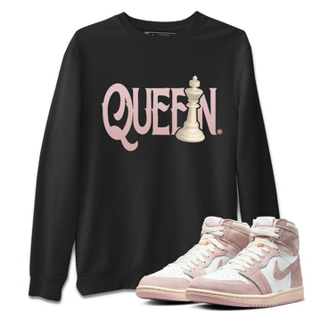 Air Jordan 1 Washed Pink Sneaker Match Tees Chess Queen Sneaker Tees Air Jordan 1 High OG WMNS Washed Pink Sneaker Release Tees Unisex Shirts Black 1