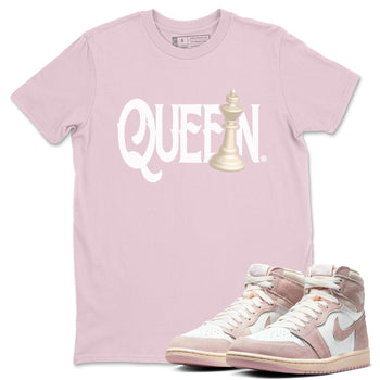 Air Jordan 1 Washed Pink Sneaker Match Tees Chess Queen Sneaker Tees Air Jordan 1 High OG WMNS Washed Pink Sneaker Release Tees Unisex Shirts Pink 1