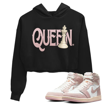 Air Jordan 1 Washed Pink Sneaker Match Tees Chess Queen Sneaker Tees Air Jordan 1 High OG WMNS Washed Pink Sneaker Release Tees Women's Shirts Black 1