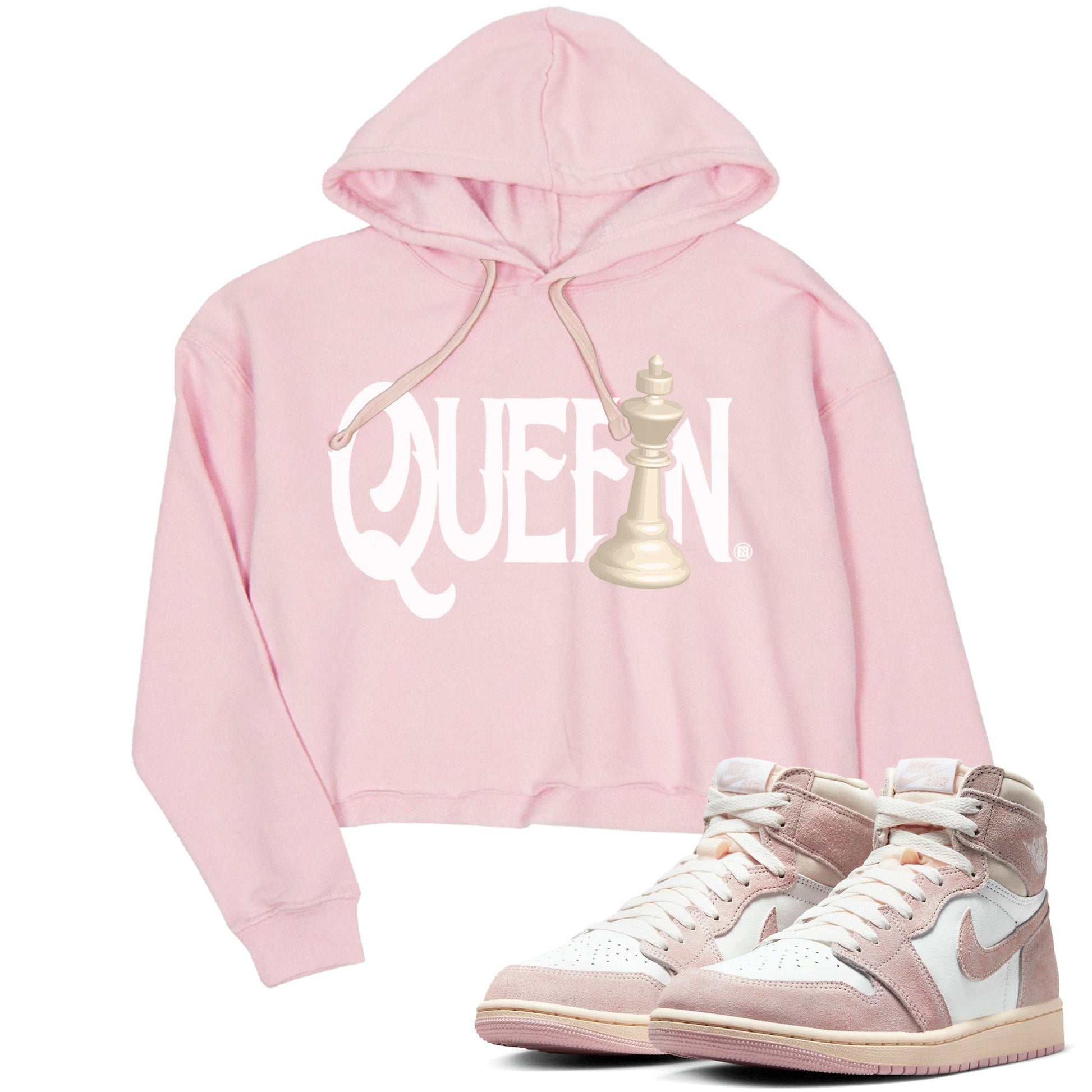 Air Jordan 1 Washed Pink Sneaker Match Tees Chess Queen Sneaker Tees Air Jordan 1 High OG WMNS Washed Pink Sneaker Release Tees Women's Shirts Pink 1