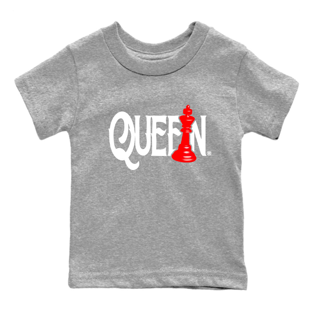 12s Cherry shirt to match jordans Chess Queen sneaker tees AJ12 Retro Cherry SNRT sneaker release tees baby toddler Heather Grey 2 cotton Shirt