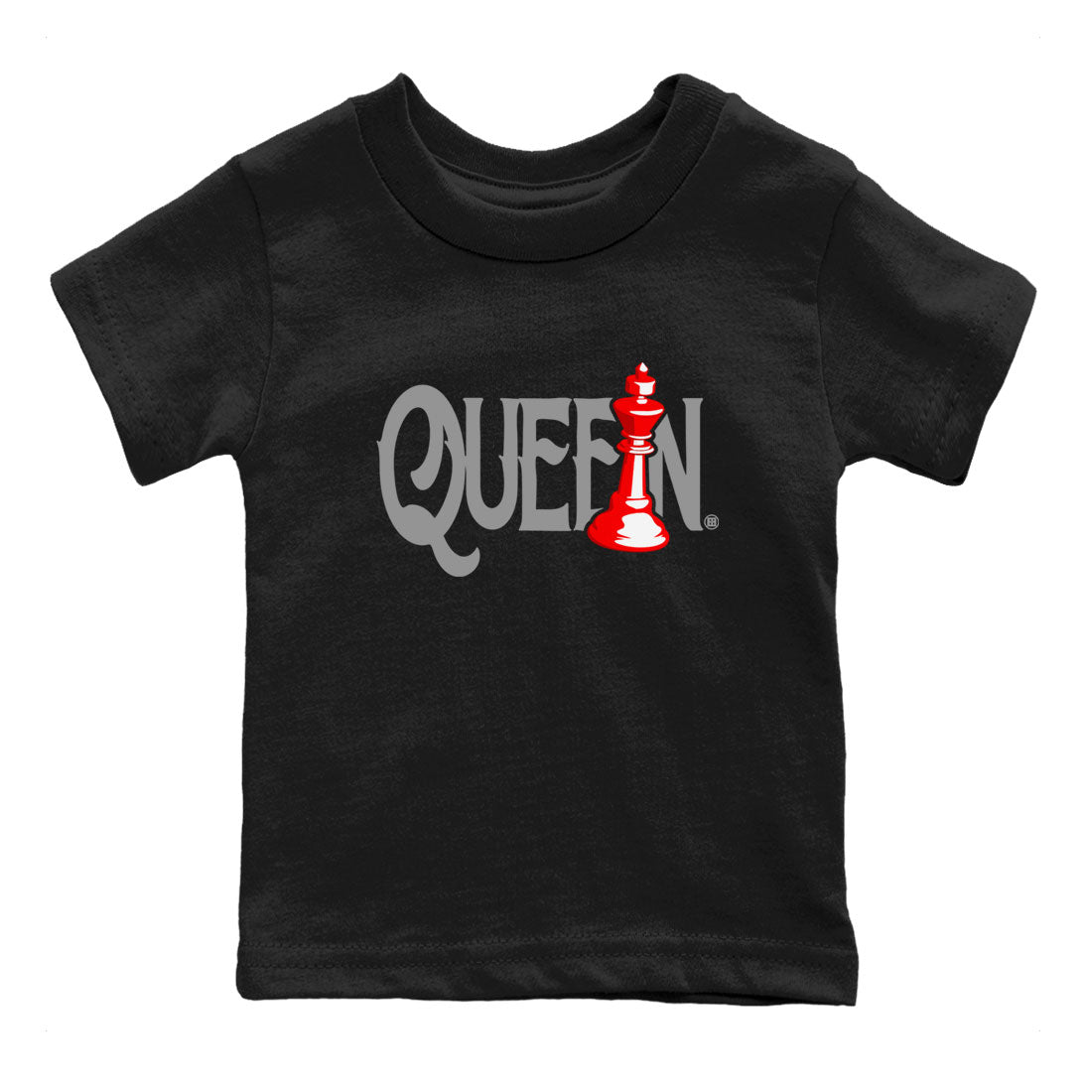 Air Jordan 4 Bred Reimagined shirt to match jordans Chess Queen sneaker shirts AJ4 Bred Reimagined SNRT Sneaker Tees baby toddler Black 2 cotton Shirt
