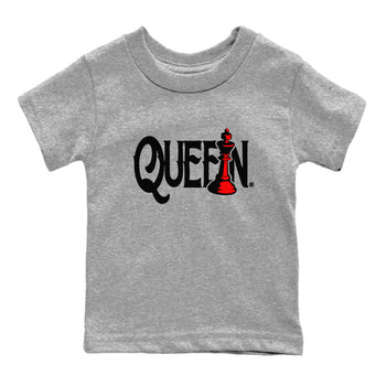 Air Jordan 4 Bred Reimagined shirt to match jordans Chess Queen sneaker shirts AJ4 Bred Reimagined SNRT Sneaker Tees baby toddler Heather Grey 2 cotton Shirt