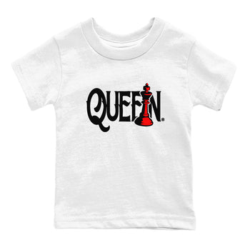 Air Jordan 4 Bred Reimagined shirt to match jordans Chess Queen sneaker shirts AJ4 Bred Reimagined SNRT Sneaker Tees baby toddler White 2 cotton Shirt