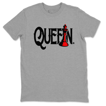 Air Jordan 4 Bred Reimagined shirt to match jordans Chess Queen sneaker shirts AJ4 Bred Reimagined SNRT Sneaker Tees unisex crew neck cotton Heather Grey 2 crew neck shirt