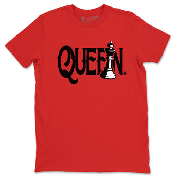 Air Jordan 4 Bred Reimagined shirt to match jordans Chess Queen sneaker shirts AJ4 Bred Reimagined SNRT Sneaker Tees unisex crew neck cotton Red 2 crew neck shirt