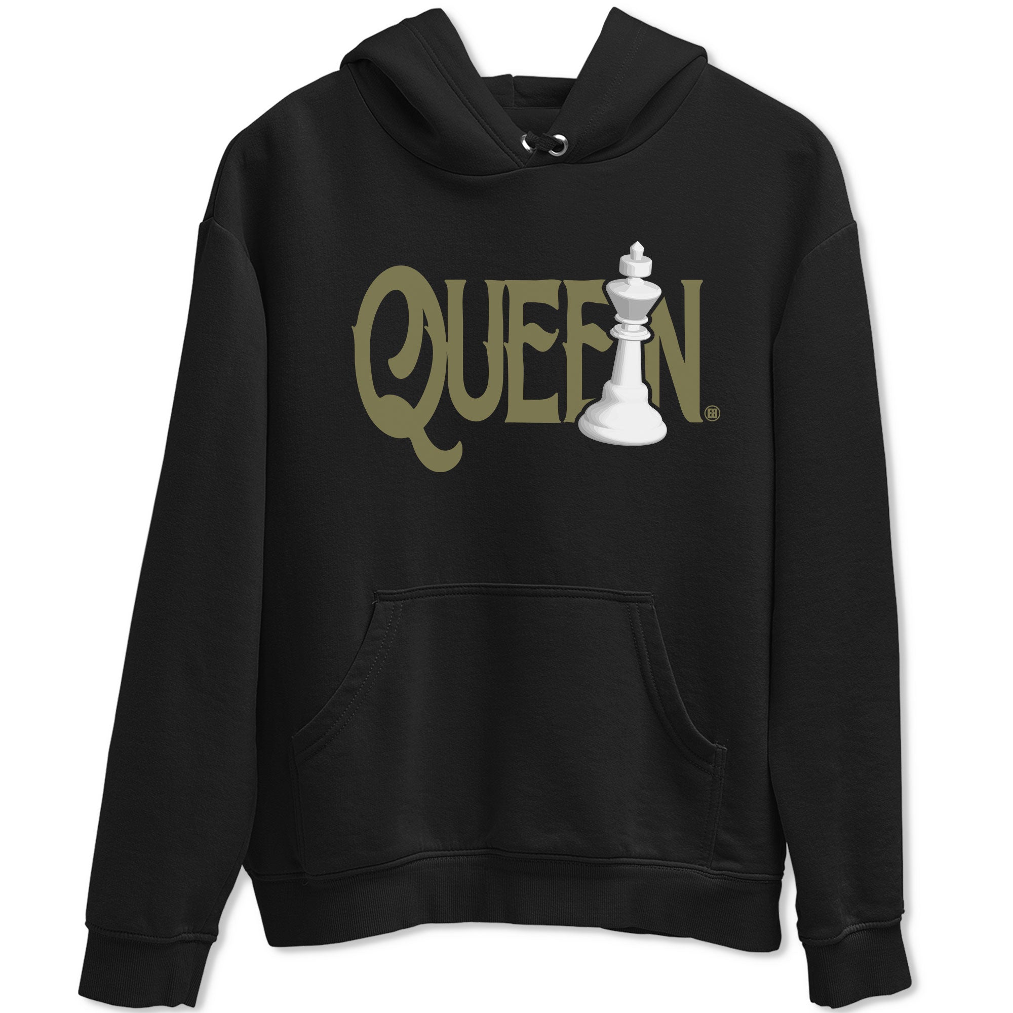 Air Jordan 4 Medium Olive shirt to match jordans Chess Queen sneaker tees 4s Medium Olive SNRT Sneaker Tees Unisex Streetwear Clothing Black 2 T-Shirt