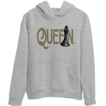 Air Jordan 4 Medium Olive shirt to match jordans Chess Queen sneaker tees 4s Medium Olive SNRT Sneaker Tees Unisex Streetwear Clothing Heather Grey 2 T-Shirt