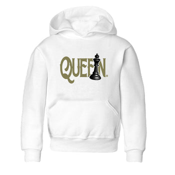 Air Jordan 4 Medium Olive shirt to match jordans Chess Queen sneaker tees 4s Medium Olive SNRT Sneaker Tees Baby Toddler White 2 T-Shirt