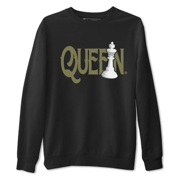 Air Jordan 4 Medium Olive shirt to match jordans Chess Queen sneaker tees 4s Medium Olive SNRT Sneaker Tees Unisex Streetwear Clothing Black 2 T-Shirt