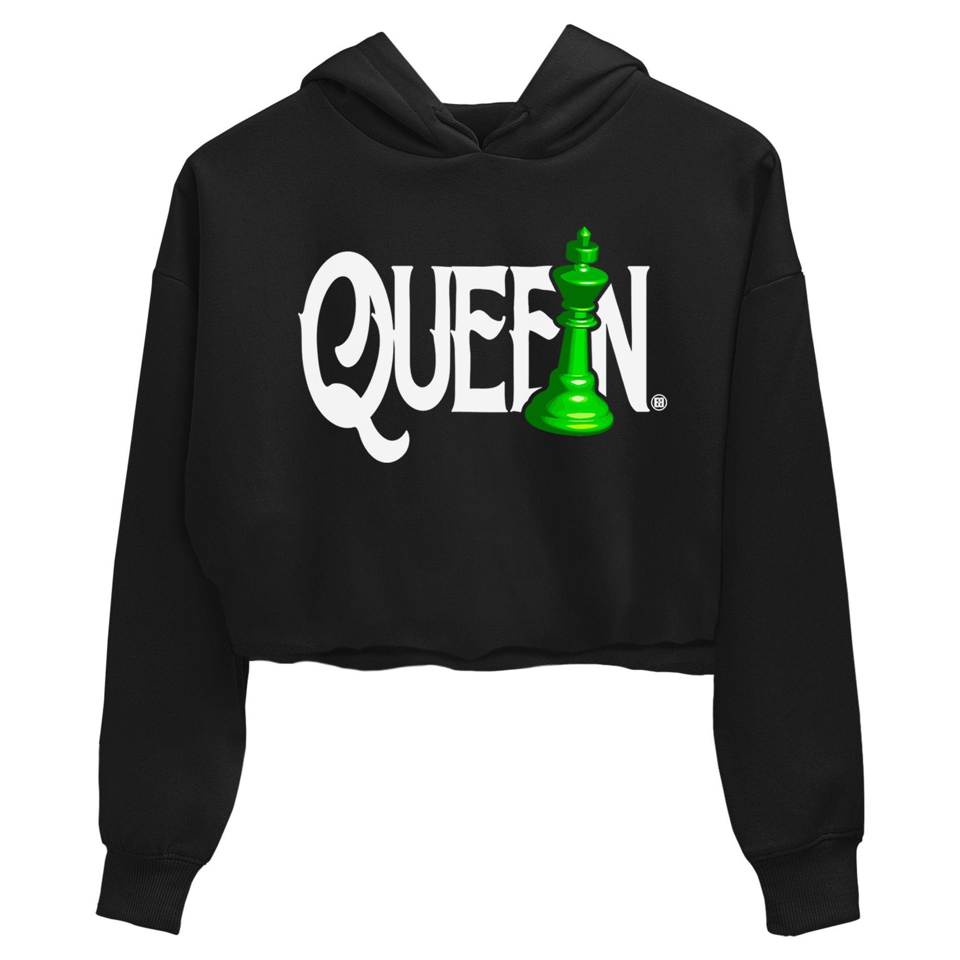 Air Jordan 5 Lucky Green shirt to match jordans Chess Queen sneaker match tee AJ5 Lucky Green SNRT Sneaker Tees Black 2 women's crop tee