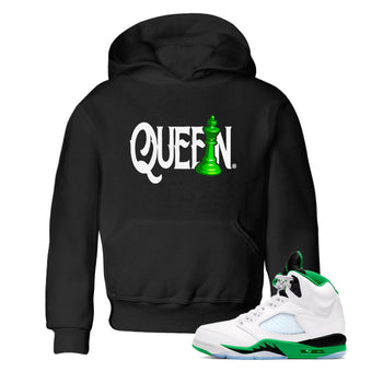 Air Jordan 5 Lucky Green shirt to match jordans Chess Queen sneaker match tee AJ5 Lucky Green SNRT Sneaker Tees baby toddler Black 1 cotton Shirt