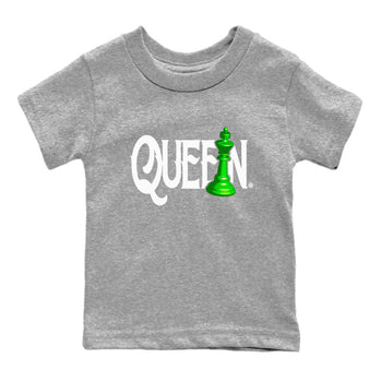 Air Jordan 5 Lucky Green shirt to match jordans Chess Queen sneaker match tee AJ5 Lucky Green SNRT Sneaker Tees baby toddler Heather Grey 2 cotton Shirt