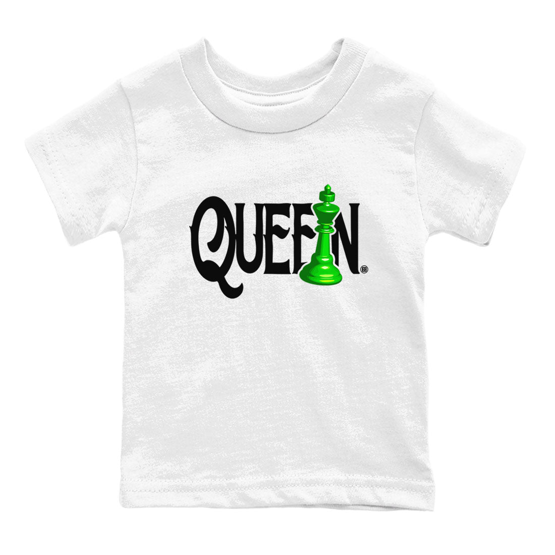 Air Jordan 5 Lucky Green shirt to match jordans Chess Queen sneaker match tee AJ5 Lucky Green SNRT Sneaker Tees baby toddler White 2 cotton Shirt