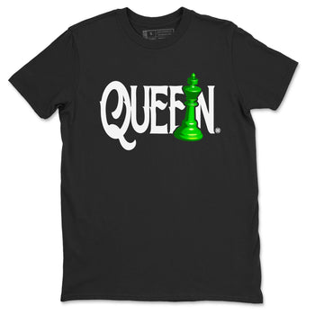 Air Jordan 5 Lucky Green shirt to match jordans Chess Queen sneaker match tee AJ5 Lucky Green SNRT Sneaker Tees unisex cotton Black 2 crew neck shirt