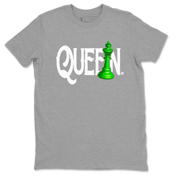 Air Jordan 5 Lucky Green shirt to match jordans Chess Queen sneaker match tee AJ5 Lucky Green SNRT Sneaker Tees unisex cotton Heather Grey 2 crew neck shirt