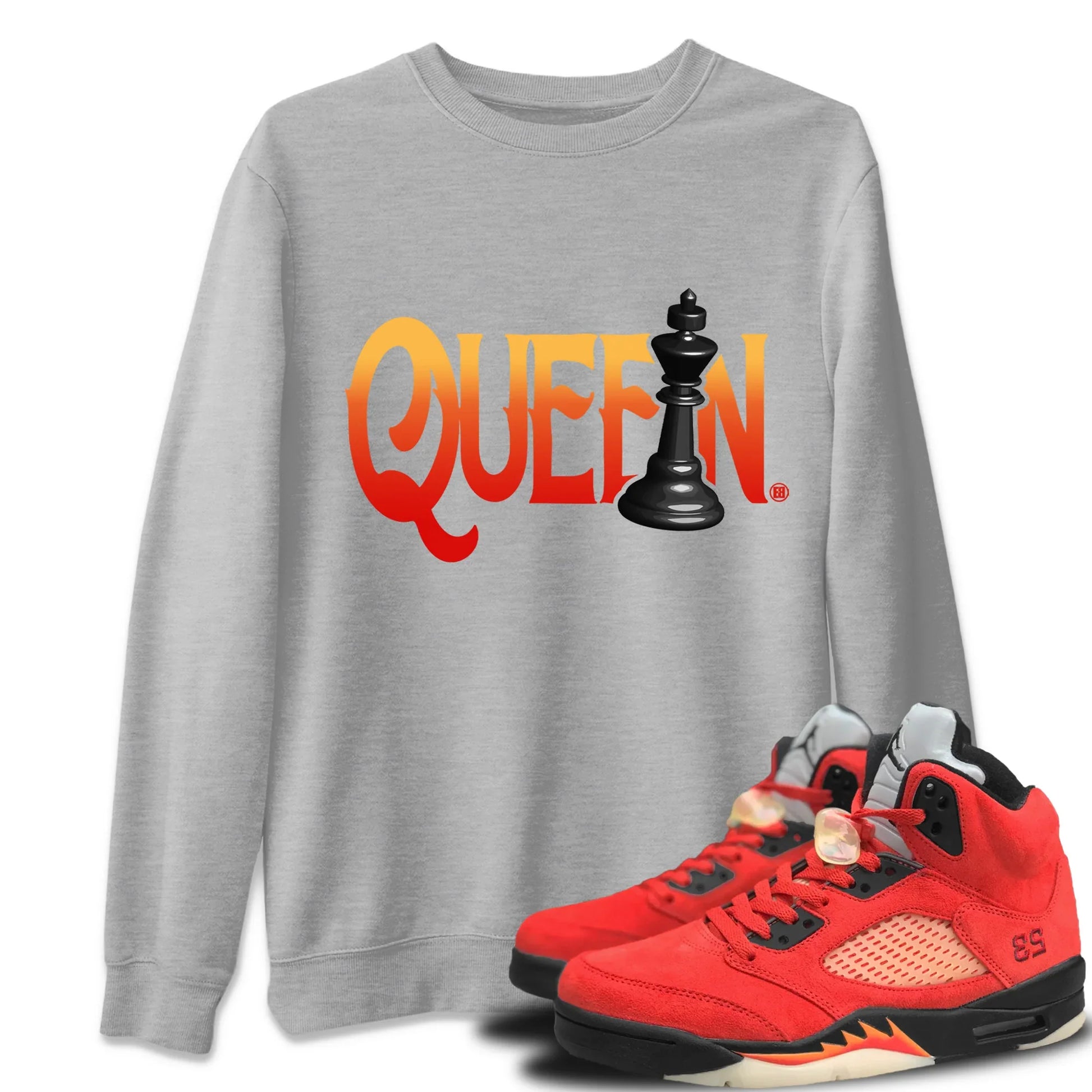 Jordan 5 Mars For Her Sneaker Match Tees Chess Queen Sneaker Tees Jordan 5 Mars For Her Sneaker Release Tees Unisex Shirts