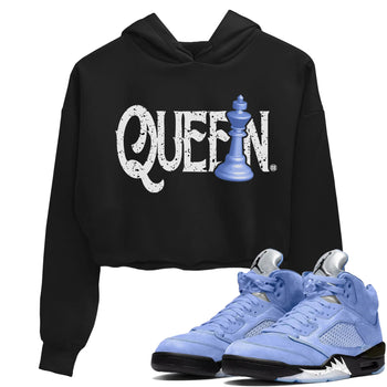 Jordan 5 UNC Sneaker Match Tees Chess Queen Sneaker Tees Jordan 5 UNC Sneaker Release Tees Women's Shirts