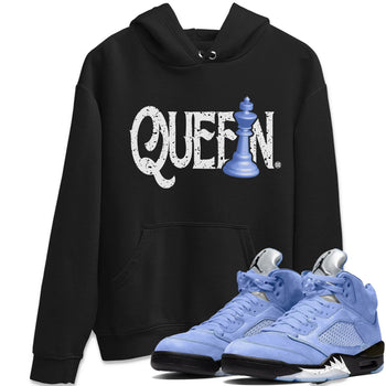 Jordan 5 UNC Sneaker Match Tees Chess Queen Sneaker Tees Jordan 5 UNC SNRT Sneaker Tees Unisex Shirts