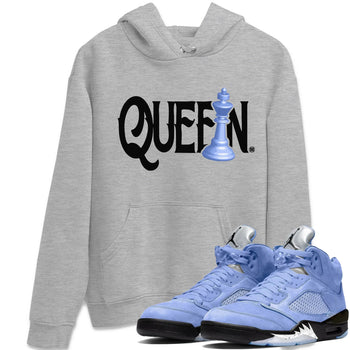 Jordan 5 UNC Sneaker Match Tees Chess Queen Sneaker Tees Jordan 5 UNC SNRT Sneaker Tees Unisex Shirts