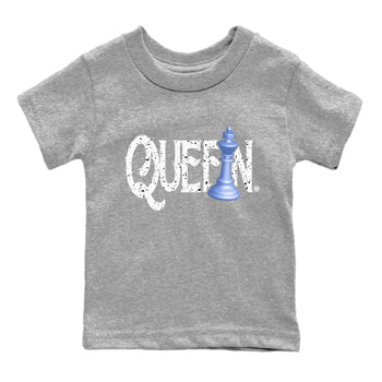 Jordan 5 UNC Sneaker Match Tees Chess Queen Sneaker Tees Jordan 5 UNC Sneaker Release Tees Kids Shirts