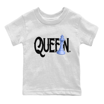 Jordan 5 UNC Sneaker Match Tees Chess Queen Sneaker Tees Jordan 5 UNC Sneaker Release Tees Kids Shirts