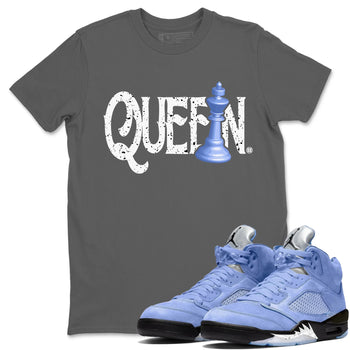 Jordan 5 UNC Sneaker Match Tees Chess Queen Sneaker Tees Jordan 5 UNC SNRT Sneaker Tees Unisex Shirts