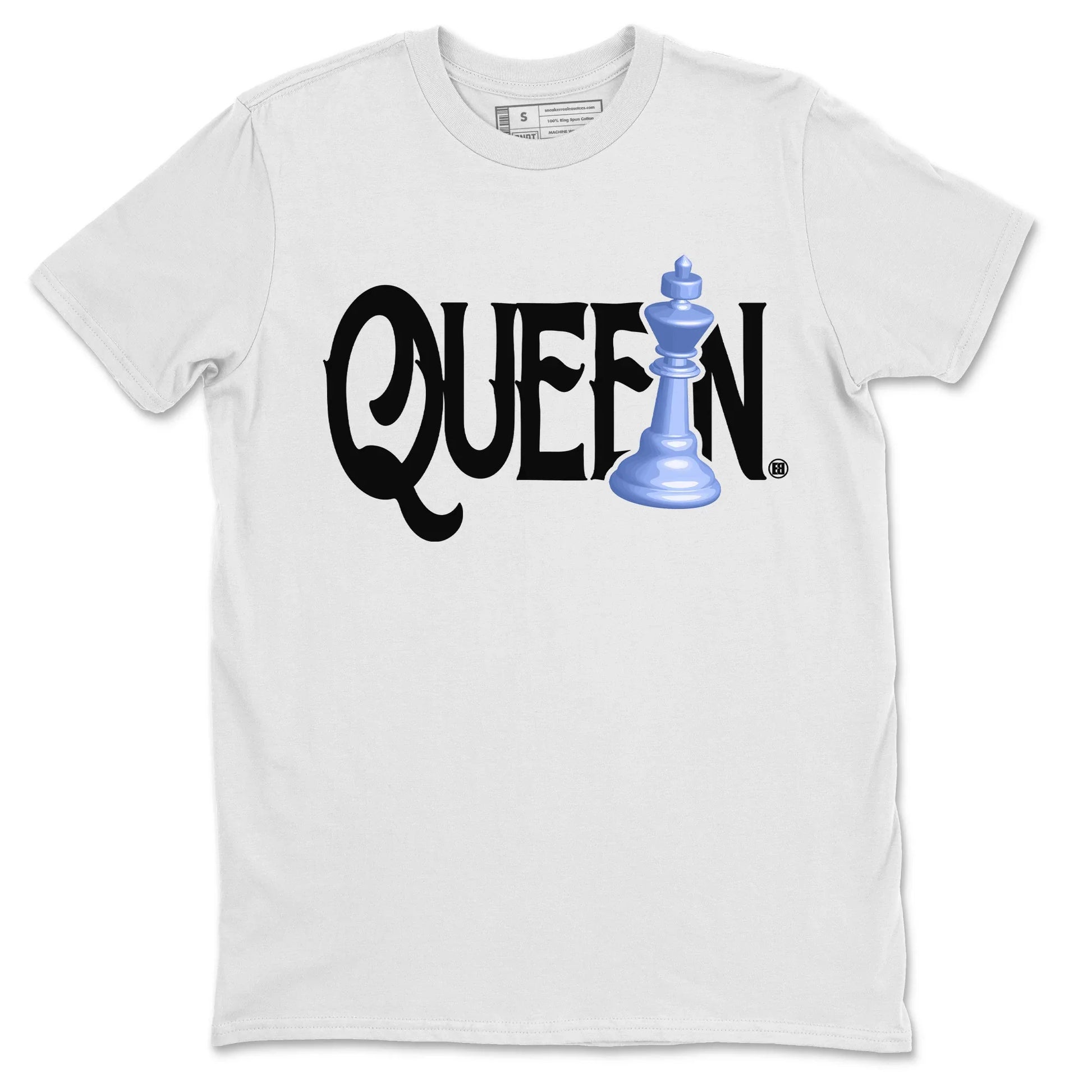 Jordan 5 UNC Sneaker Match Tees Chess Queen Sneaker Tees Jordan 5 UNC SNRT Sneaker Tees Unisex Shirts