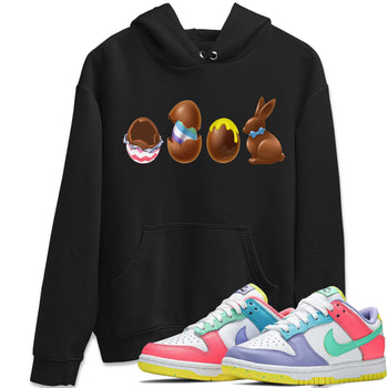 Dunk Easter Candy Sneaker Match Tees Chocolate Easter Set Sneaker Tees Holiday Easter T-Shirt Sneaker Release Tees Unisex Shirts Black 1