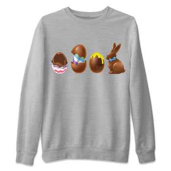 Dunk Easter Candy Sneaker Match Tees Chocolate Easter Set Sneaker Tees Holiday Easter T-Shirt Sneaker Release Tees Unisex Shirts Heather Grey 2