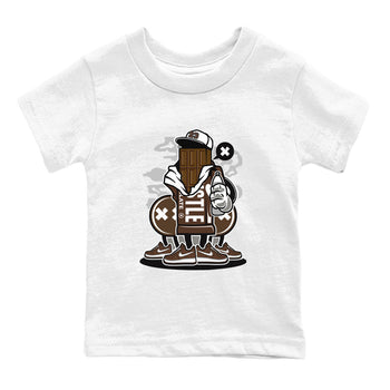 AF1 Chocolate shirt to match jordans Chocolate Squad sneaker tees Air Force 1 Chocolate SNRT Sneaker Tees Youth Kid's Baby Shirt White 2 T-Shirt