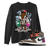 Jordan 1 Hand Crafted Sneaker Match Tees Chocolate Squad Sneaker Tees Jordan 1 Hand Crafted Sneaker Release Tees Unisex Shirts